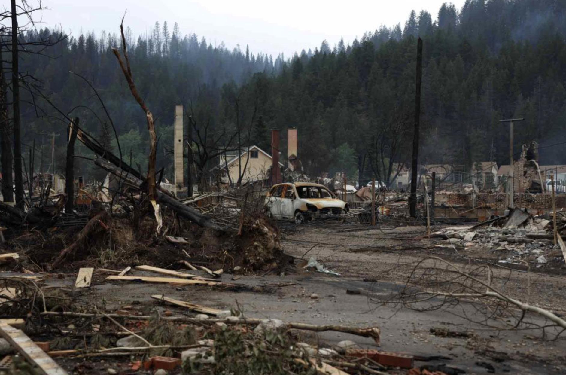 Damage in Jasper townsite